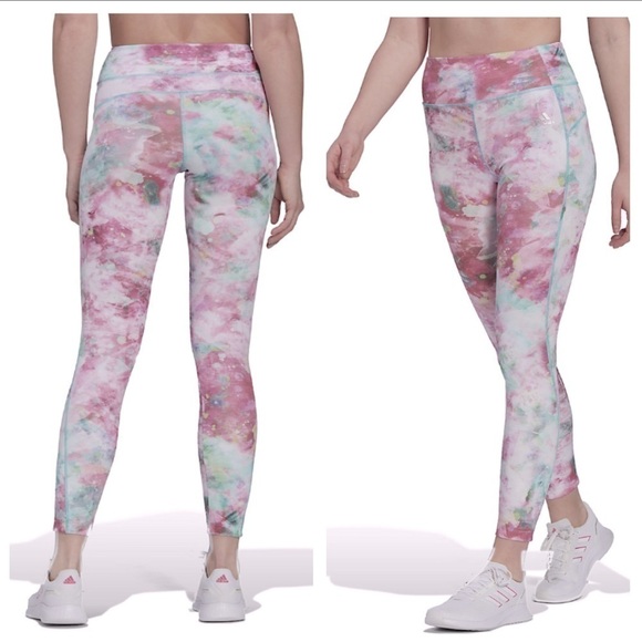 Adidas’s 7/8 Tie Dye Leggings Zoe Saldana Collection | SIZE S - Picture 1 of 11